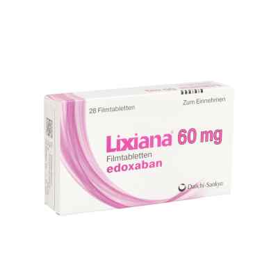 Lixiana 60 mg Filmtabletten 28 stk von DAIICHI SANKYO DEUTSCHLAND GmbH PZN 10714255