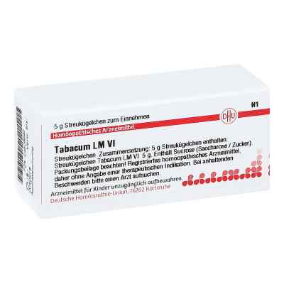 Lm Tabacum Vi Globuli 5 g von DHU-Arzneimittel GmbH & Co. KG PZN 04509692