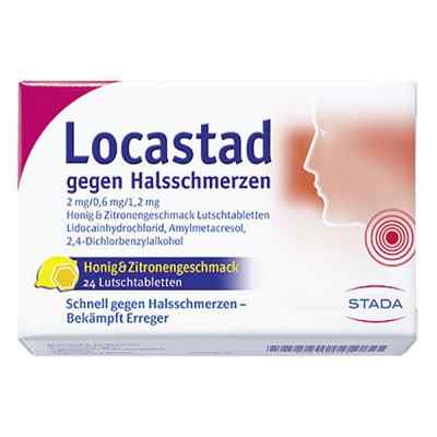 Locastad gegen Halsschmerzen 2mg/0,6mg/1,2mg Honig/Zitrone 24 stk von STADA GmbH PZN 11852137