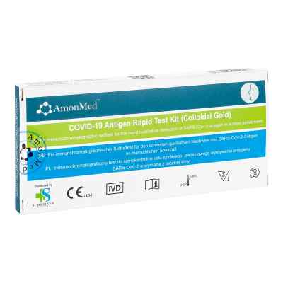 Lollitest AmonMed COVID-19 Antigen Laientest Schnelltest Kit Col 1 stk von  PZN 08101624