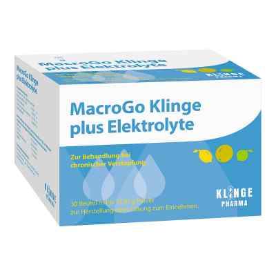 Macrogo Klinge plus Elektrolyte Plv.z.h.e.l.z.e. 30 stk von Klinge Pharma GmbH PZN 16382742