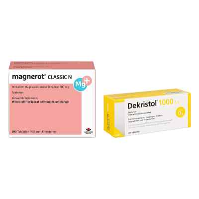 Magnerot Classic N Tabletten + Dekristol 1.000 I.e. Tabletten