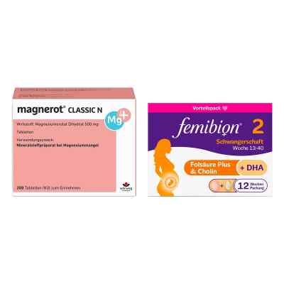 Magnerot Classic N Tabletten + Femibion 2 Schwangerschaft Kombip