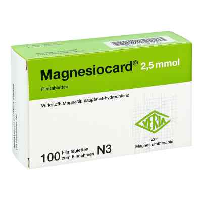 Magnesiocard 2,5 mmol Filmtabletten 100 stk von Verla-Pharm Arzneimittel GmbH &  PZN 01667829