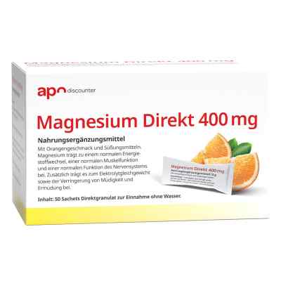 Magnesium Direkt 400 mg Sticks von apodiscounter 50X3 g von apo.com Group GmbH PZN 18306857
