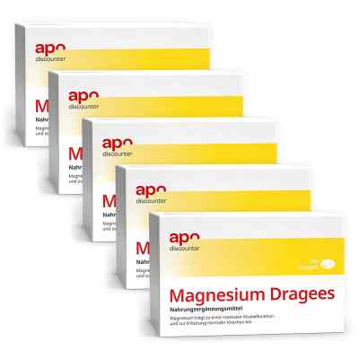 Magnesium Dragees 40 mg von apodiscounter