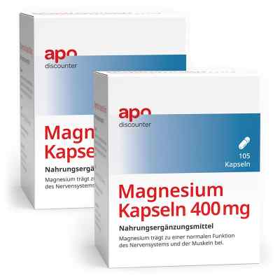 Magnesium Kapseln 400 mg von apodiscounter