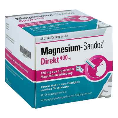 Magnesium Sandoz Direkt 400 mg Sticks 48 stk von Hexal AG PZN 14210072