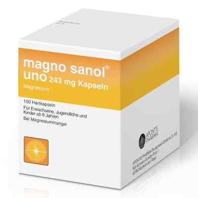 Magno Sanol uno 243 mg Magnesium Kapseln 100 stk von Zentiva Pharma GmbH PZN 16004075