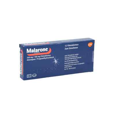 Malarone 250mg/100mg 12 stk von GlaxoSmithKline GmbH & Co. KG PZN 08602632