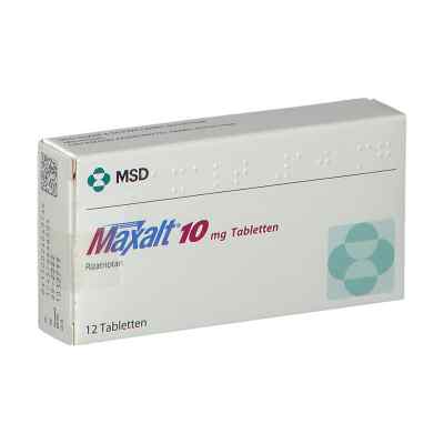 MAXALT 10mg 12 stk von Organon Healthcare GmbH PZN 02404374