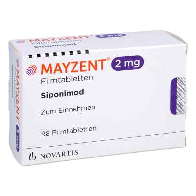 Mayzent 2 mg Filmtabletten 98 stk von NOVARTIS Pharma GmbH PZN 16060091