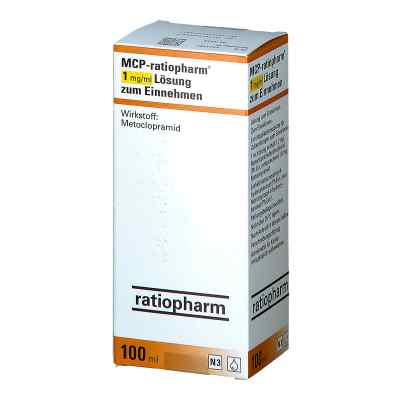 Mcp ratiopharm 1 mg/ml Lösung zum Einnehmen 100 ml von ratiopharm GmbH PZN 10962361