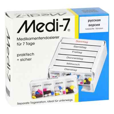 Medi 7 Medikamentendos.f.7 Tage weiss russ.Version 1 stk von Hans-H.Hasbargen GmbH & Co. KG PZN 11095713