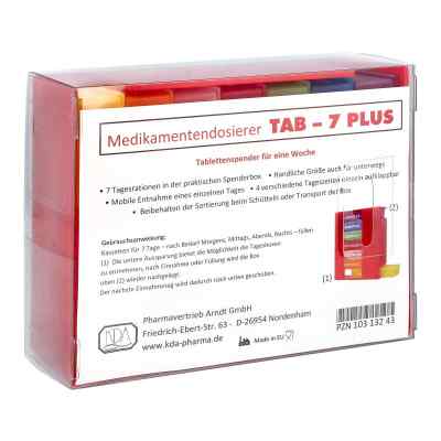 Medikamentendosierer Tab-7 Plus 1 stk von KDA Pharmavertrieb Arndt GmbH PZN 10313243