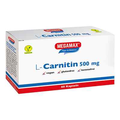 Megamax L Carnitin 500 mg Kapseln 60 stk von Megamax B.V. PZN 04797219