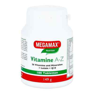 Megamax Vitamine A-z+q10+lutein Tabletten 100 stk von Megamax B.V. PZN 06411460