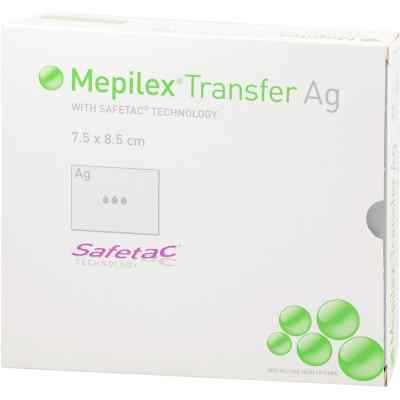 Mepilex Transfer Ag Schaumverband 7,5x8,5 cm sterilisatus  10 stk von Mölnlycke Health Care GmbH PZN 09542777
