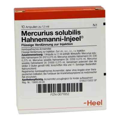 Mercurius Solubilis Hahnemanni Injeel Ampullen 10 stk von Biologische Heilmittel Heel GmbH PZN 00671852