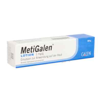 Metigalen Lotion 1 mg/g Emulsion zur, zum Anw.auf d.Haut 100 g von GALENpharma GmbH PZN 16597649