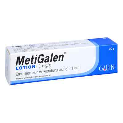 Metigalen Lotion 1 mg/g Emulsion zur, zum Anw.auf d.Haut 20 g von GALENpharma GmbH PZN 16597626