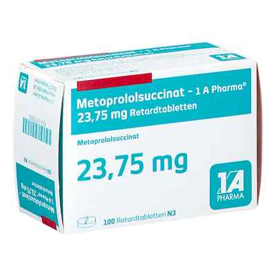 Metoprololsuccinat-1a Phar.23,75 Retardtabletten 100 stk von 1 A Pharma GmbH PZN 17572597