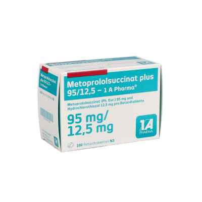 Metoprololsuccinat plus 95/12,5-1A Pharma 100 stk von 1 A Pharma GmbH PZN 00846168
