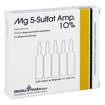 Mg 5 Sulfat Ampullen 10% Injektionslösung 5 stk von DROSSAPHARM GmbH PZN 02779192