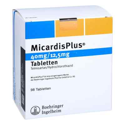 Micardisplus 40 mg/12,5 mg Tabletten 98 stk von EMRA-MED Arzneimittel GmbH PZN 00079467
