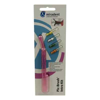 Miradent Interdentalbürsten Pic-Brush Intro Kit pink transparent