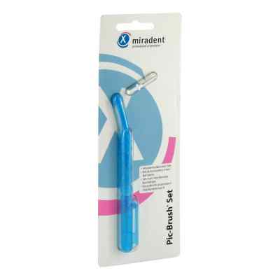 Miradent Interdentalbürsten Pic-Brush Set blau transparent