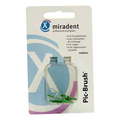 Miradent Interd.pic-brush Ersatzb.medium grün 6 stk von Hager Pharma GmbH PZN 02172432