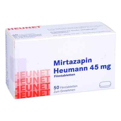 Mirtazapin Heumann 45mg Heunet 50 stk von Heunet Pharma GmbH PZN 05890553