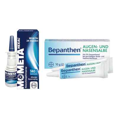 MometaHEXAL Heuschnupfenspray 18 g + Bepanthen Augen-/Nasensalbe