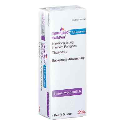 Mounjaro 12,5 Mg/dosis Kwikpen iniecto -lsg.fertigpen 1 stk von LILLY DEUTSCHLAND GmbH PZN 18241170