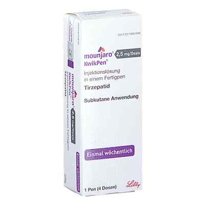 Mounjaro 2,5 Mg/dosis Kwikpen iniecto -lsg.fertigpen 1 stk von LILLY DEUTSCHLAND GmbH PZN 18241230
