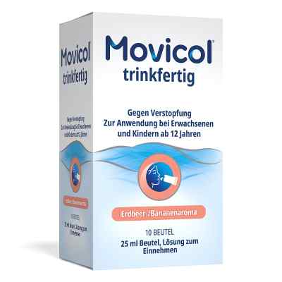 Movicol trinkfertig 25 ml Beutel Erdbeer/Banane