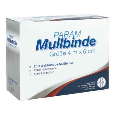 Mullbinden 6 cmx4 m unverpackt 20 stk von Brinkmann Medical ein Unternehme PZN 03384515