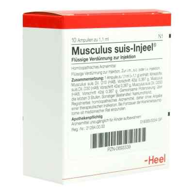 Musculus suis Injeel Ampullen 10 stk von Biologische Heilmittel Heel GmbH PZN 00693339