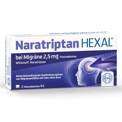 Naratriptan HEXAL® bei Migräne 2,5 mg Filmtabletten
