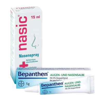 Nasic Nasenspray und Bepanthen Augen- und Nasensalbe