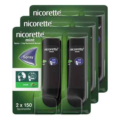 Nicorette mint Spray mit Nikotin 3x2 stk von Johnson & Johnson GmbH (OTC) PZN 08101911
