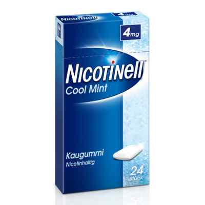 Nicotinell Kaugummi 4 mg Cool Mint (Minz-Geschmack) 24 stk von GlaxoSmithKline Consumer Healthc PZN 06580369