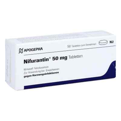 Nifurantin 50 mg Tabletten 50 stk von APOGEPHA Arzneimittel GmbH PZN 01677058