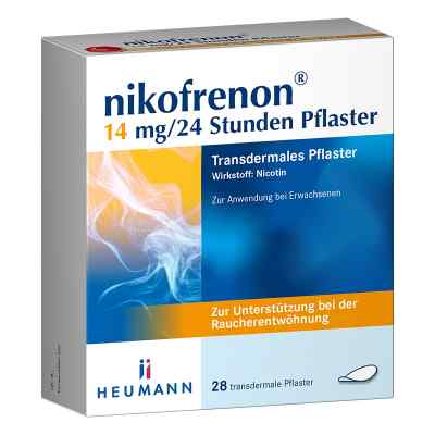 Nikofrenon 14 mg/24 Stunden Pflaster 28 stk von HEUMANN PHARMA GmbH & Co. Generica KG PZN 15993254
