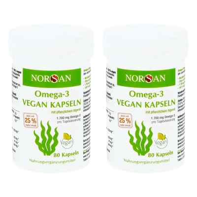 Norsan Omega-3 Vegan Algenöl Kapseln 2er Pack