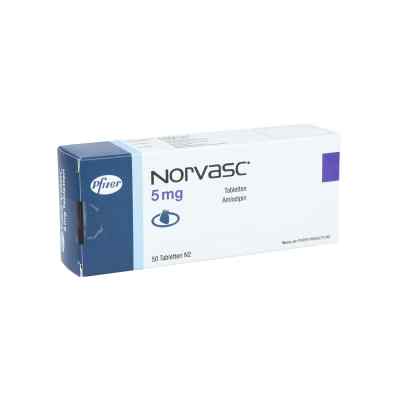 Norvasc 5 mg Tabletten 50 stk von EMRA-MED Arzneimittel GmbH PZN 04220715