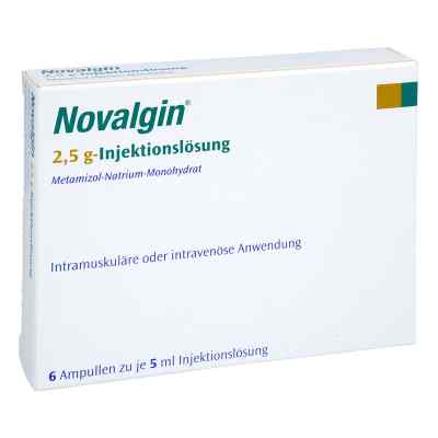 Novalgin 2,5 g-Injektionslösung Ampullen 6X5 ml von A. Nattermann & Cie GmbH PZN 06053291