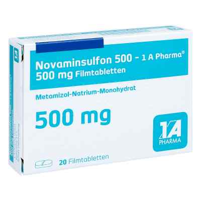 Novaminsulfon 500-1A Pharma 20 stk von 1 A Pharma GmbH PZN 06444028