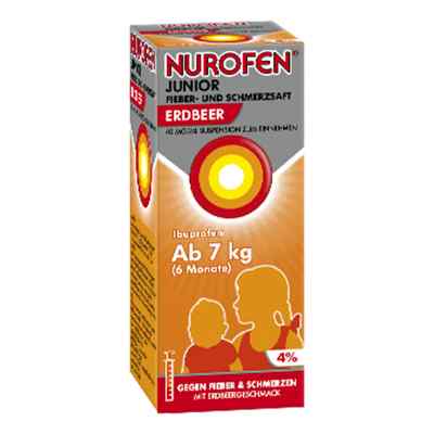 NUROFEN Junior Fieber- & Schmerzsaft Erdbeer 100 ml von Reckitt Benckiser Deutschland Gm PZN 07776471